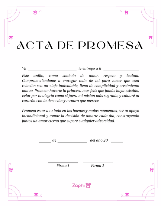 Actas de promesa